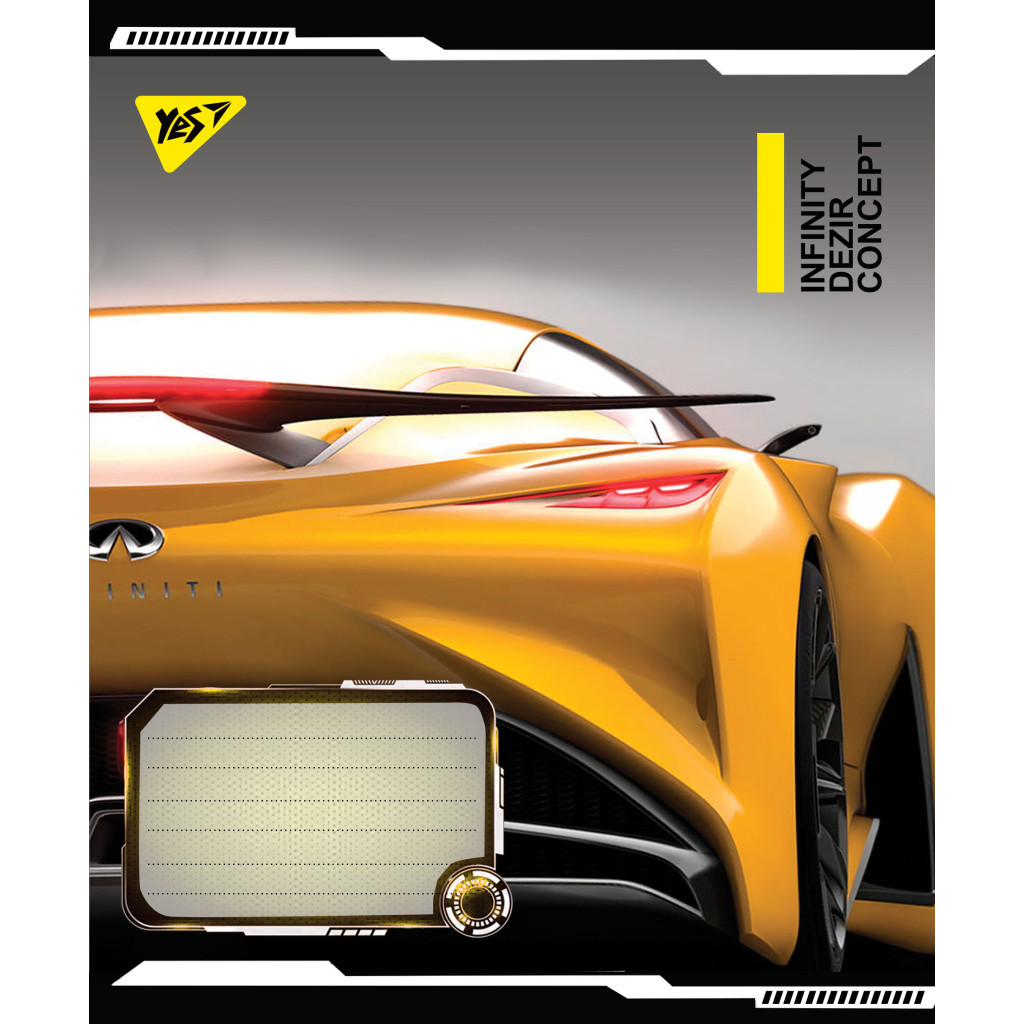 Зошит Yes А5 Dezir concept 48 аркушів, лінія (766457) - зображення 3