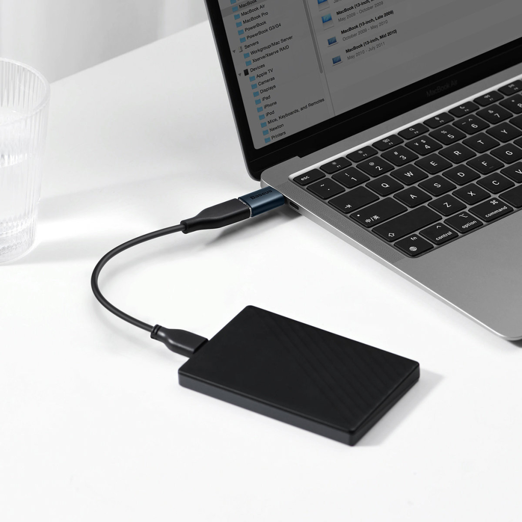 Перехідник OTG USB 3.1 AF to USB-C blue Baseus (ZJJQ000003) - зображення 7