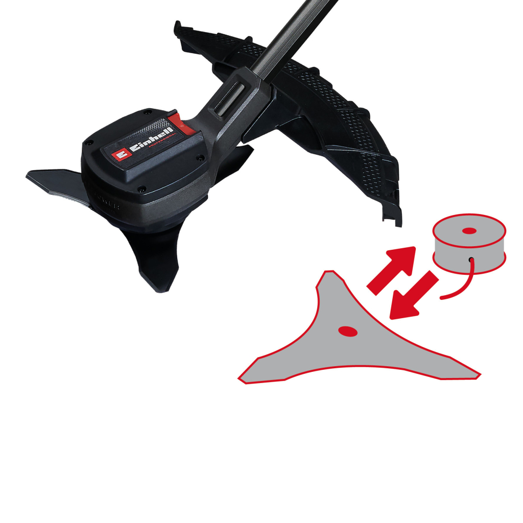 Тример садовий Einhell GP-BC 36/430 Li BL - Solo 36V,(18V+18V) 5200об/хв, 7.25кг (без АКБ та ЗП) (3411340) - зображення 6