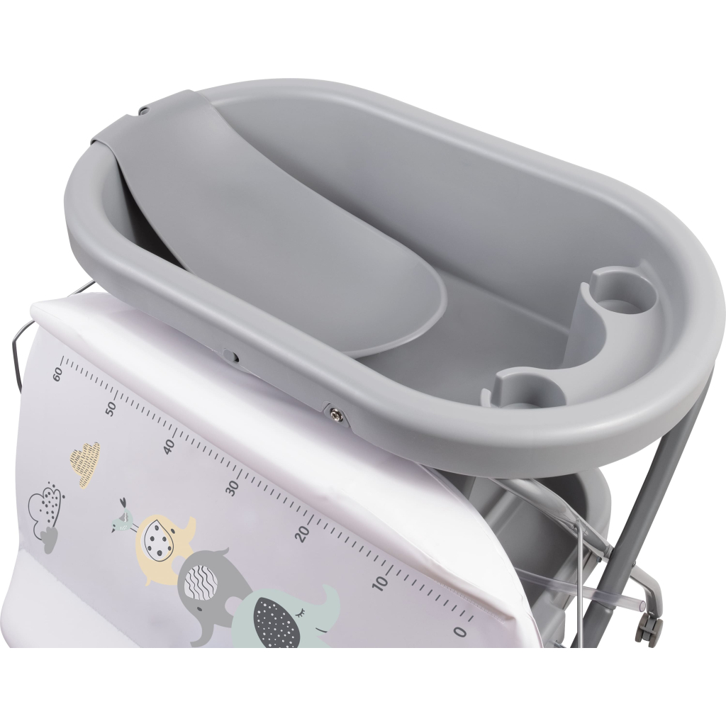 Ванночка FreeON з пеленальним столиком Elephants (48648) - зображення 3