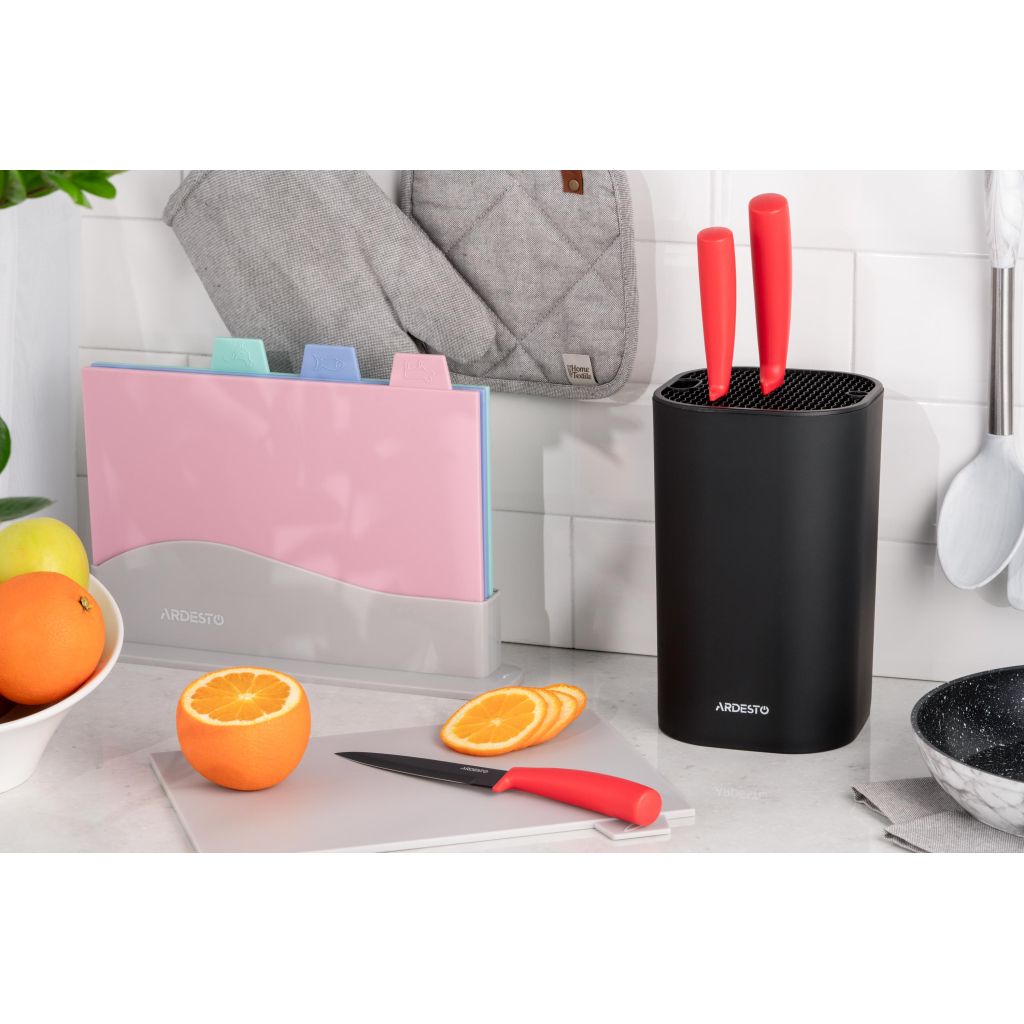 Набір ножів Ardesto Black Mars 3 шт Red (AR2103BR) - зображення 2