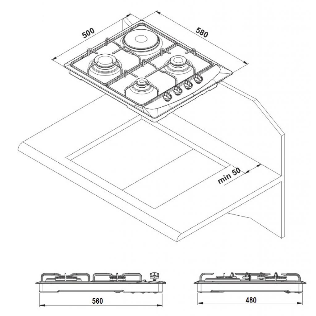 Варочна поверхня Liberty PGE6141S-A1CI (435) - изображение 2