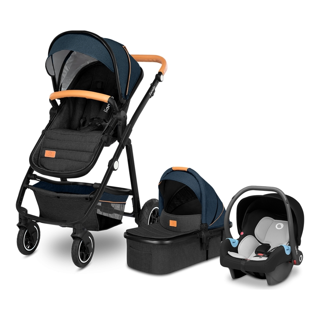 Коляска Lionelo 3 в 1 Amber Blue Navy (LO-AMBER BLUE NAVY (3in1)) - зображення 2
