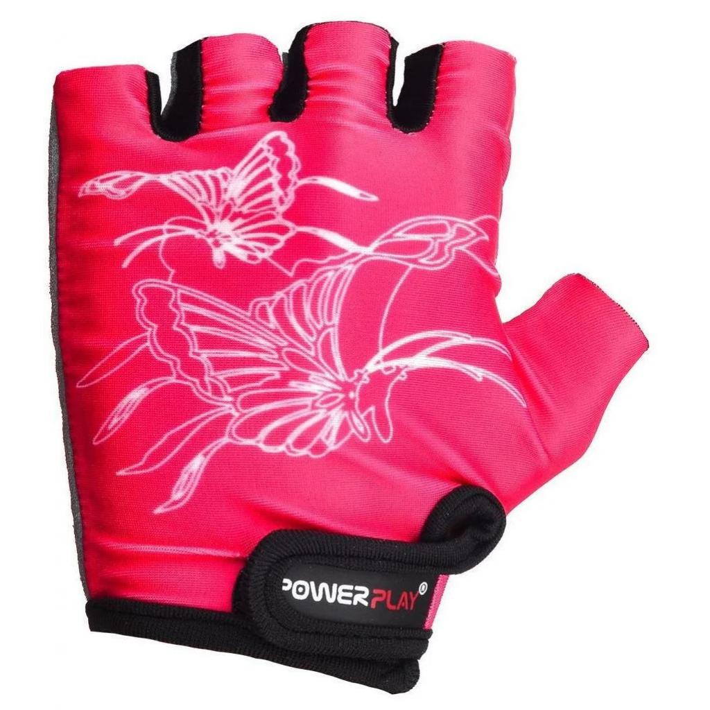 Велорукавиці PowerPlay Children 5477 Pink 2XS (5477_2XS_Pink) - зображення 2