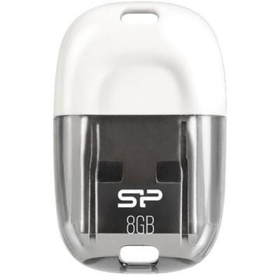 USB флеш накопичувач Silicon Power 8GB Touch T09 White USB 2.0 (SP008GBUF2T09V1W) - зображення 1