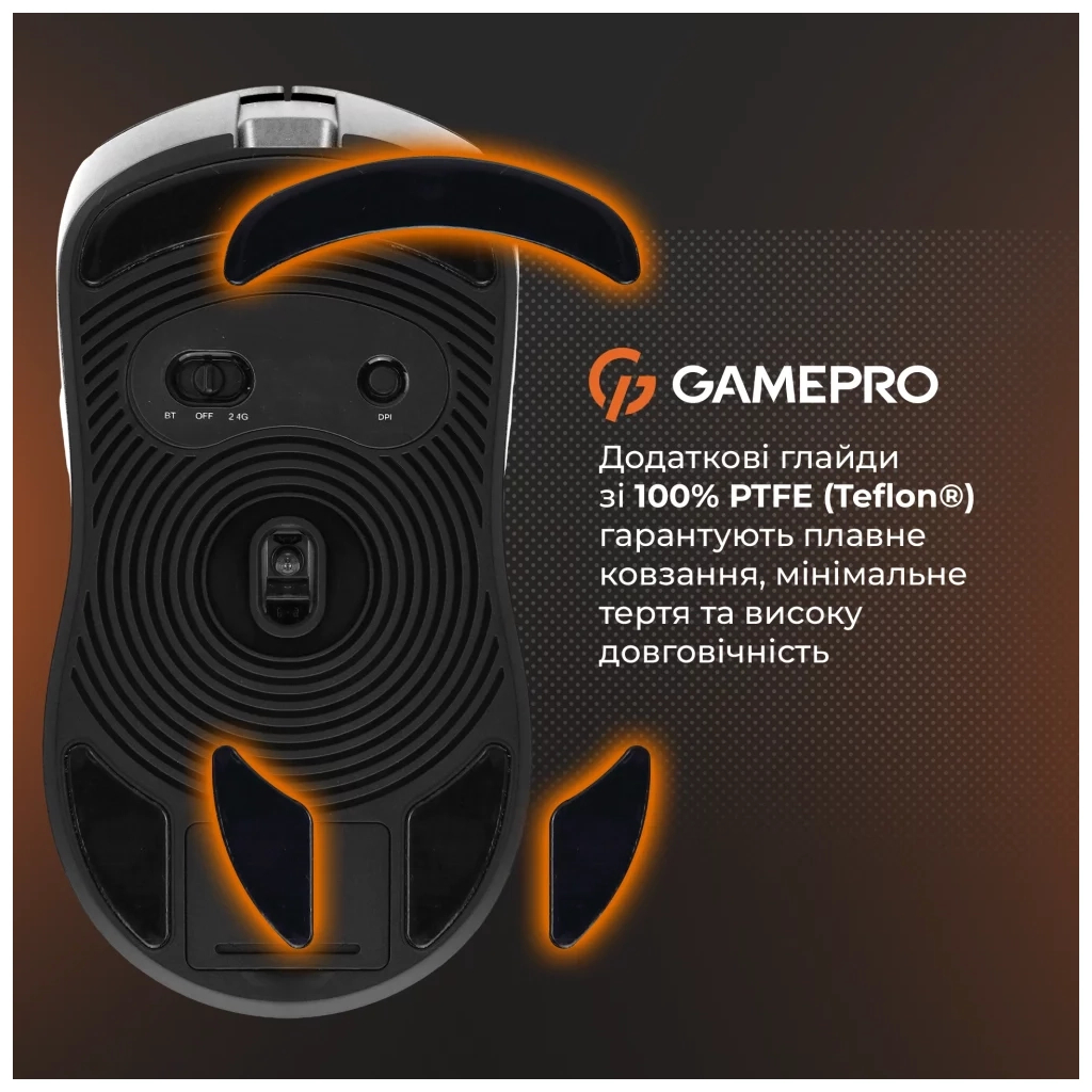 Мишка GamePro Genesis Ranker Wireless/Bluetooth/USB White (GM012W) - зображення 7