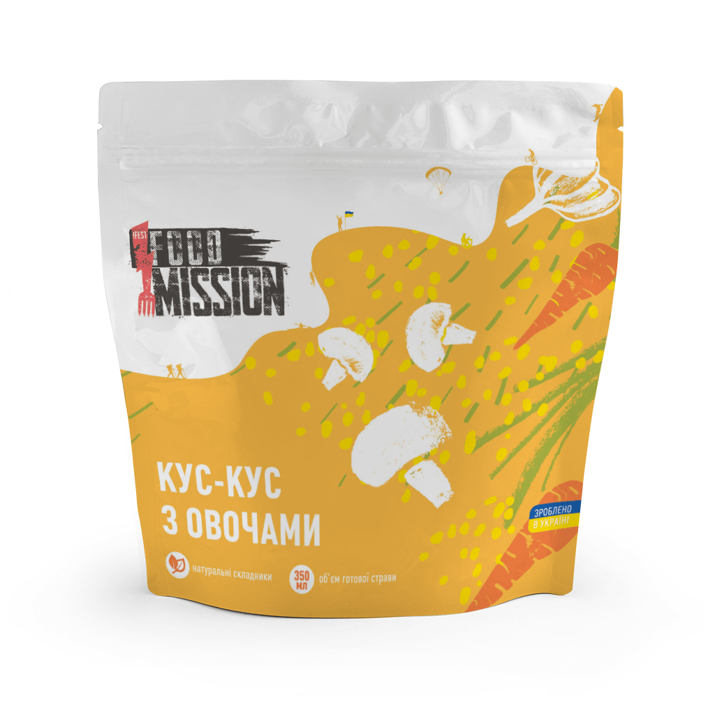 Їжа швидкого приготування Food Mission Кус-кус з овочами 100 г (fm.30467) - зображення 1