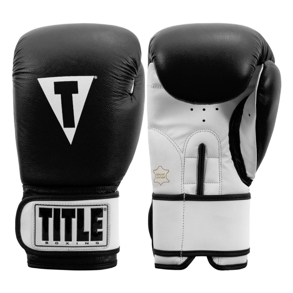 Боксерські рукавички Title Premier Leather Black/White L 14 oz (TSBG2 L BK/WH) - зображення 5