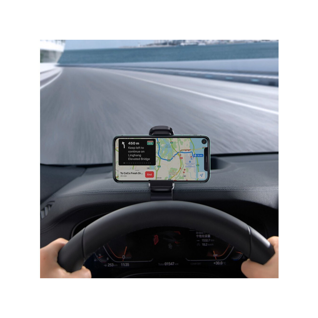 Універсальний автотримач Baseus Big Mouth Pro Car Mount (applicable to centre console) Black (SUDZ-A01) - изображение 7