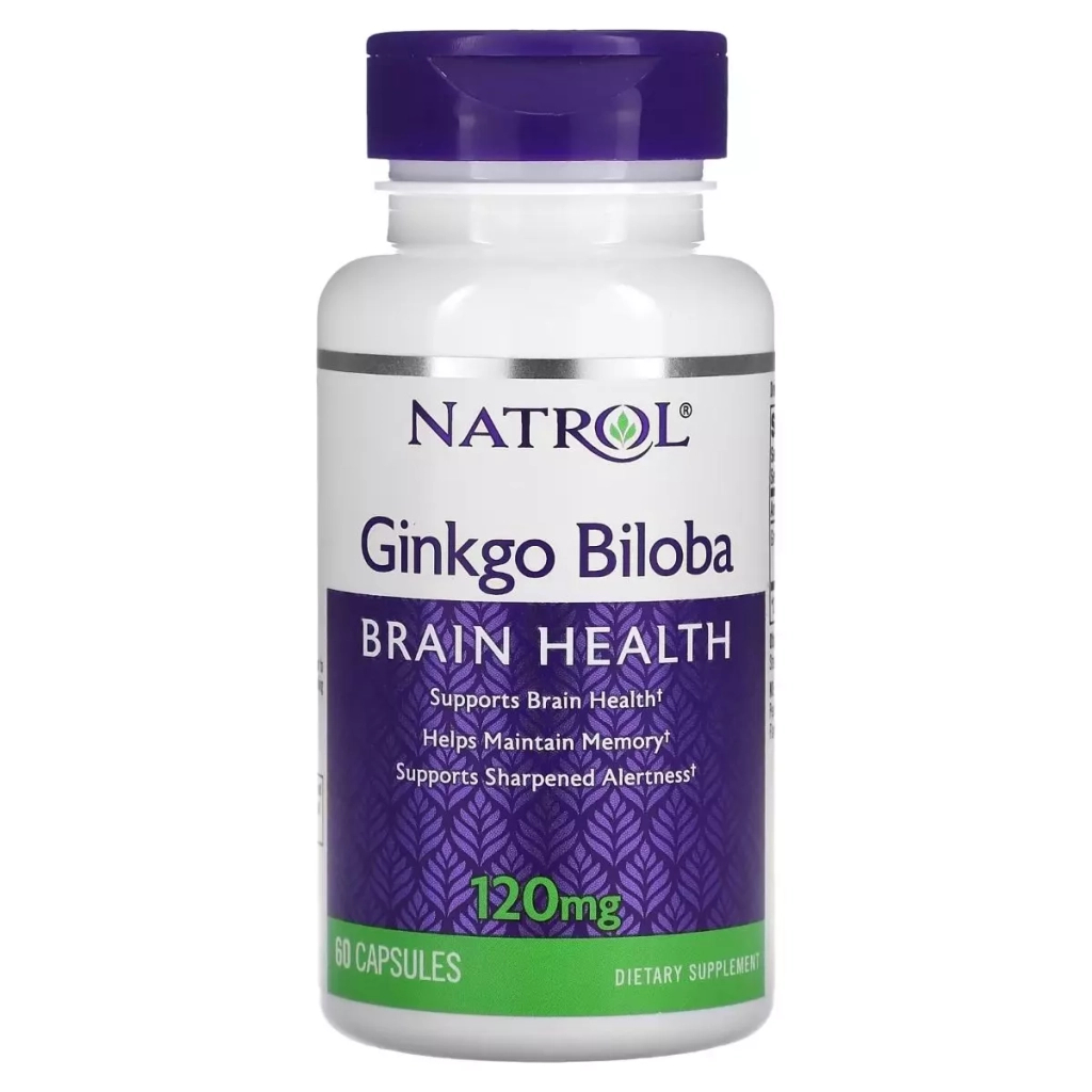 Вітамінно-мінеральний комплекс Natrol Вітамін E, 268 мг, Super Vitamin E, 90 гелевих капсул¶Гінкго Білоба, 120 мг, Ginkgo Biloba, 60 к (NTL-00768) - зображення 1