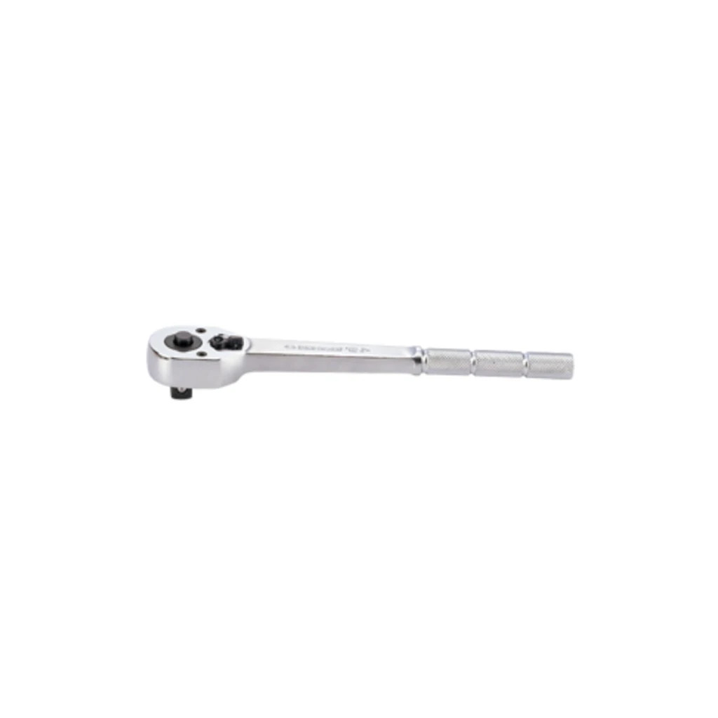 Тріскачка KING TONY 1/2" 250 мм рукоятка металева з накаткою (4771-10BR) - зображення 1