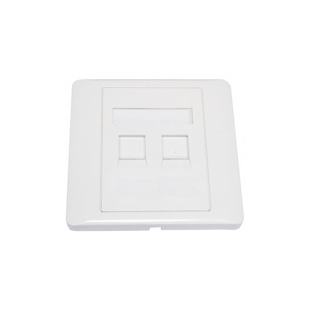 Рамка Kingda Рамка на два порта, шторка, 86х86 (KD-FP06) - зображення 1