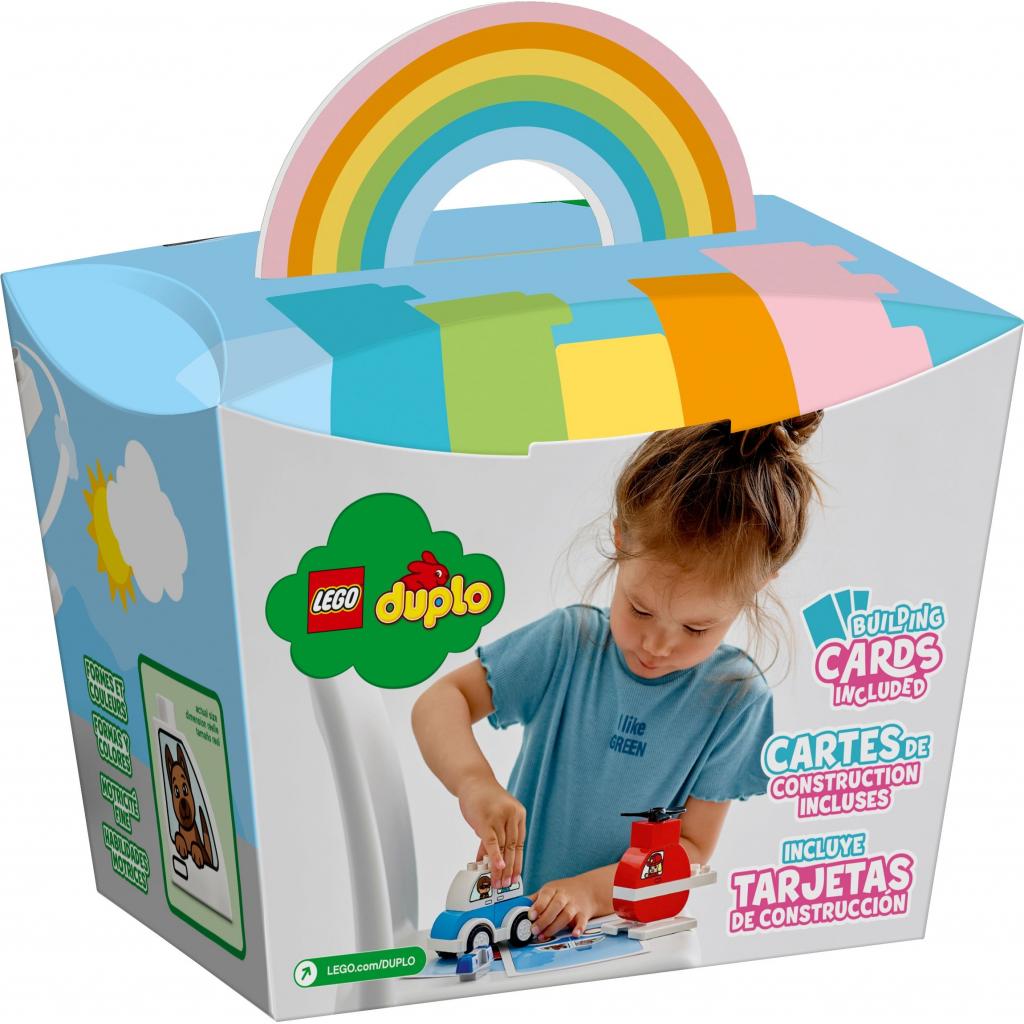 Конструктор LEGO DUPLO My First Пожежний вертоліт та поліцейська машина (10957) - зображення 4