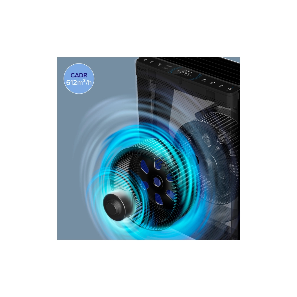 Очисник повітря Levoit VeSync EverestAir Smart True HEPA LAP-E551S-AEUR (HEAPAPLVSEU0148Y) - зображення 4