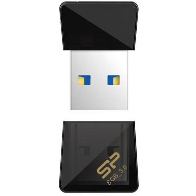 USB флеш накопичувач Silicon Power 8Gb Jewel J08 Black USB 3.0 (SP008GBUF3J08V1K) - зображення 3