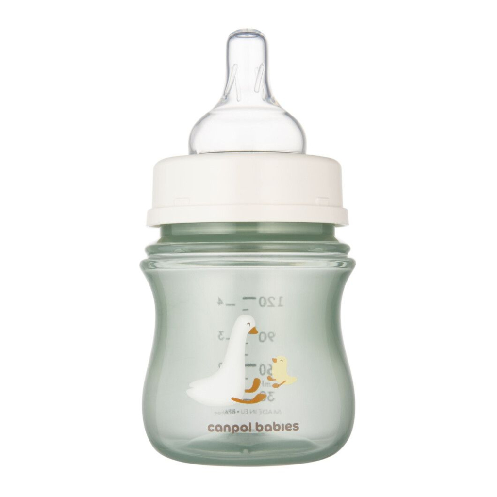 Пляшечка для годування Canpol babies Easystart - Гуси антиколікова з широким отвором 120 мл (35/244) - зображення 2