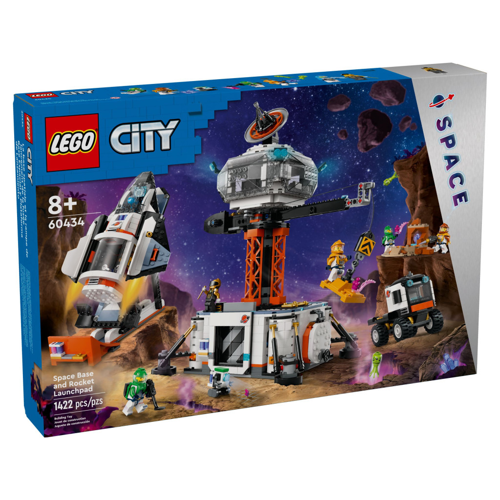 Конструктор LEGO City Космічна база й стартовий майданчик для ракети 1422 деталей (60434) - зображення 1