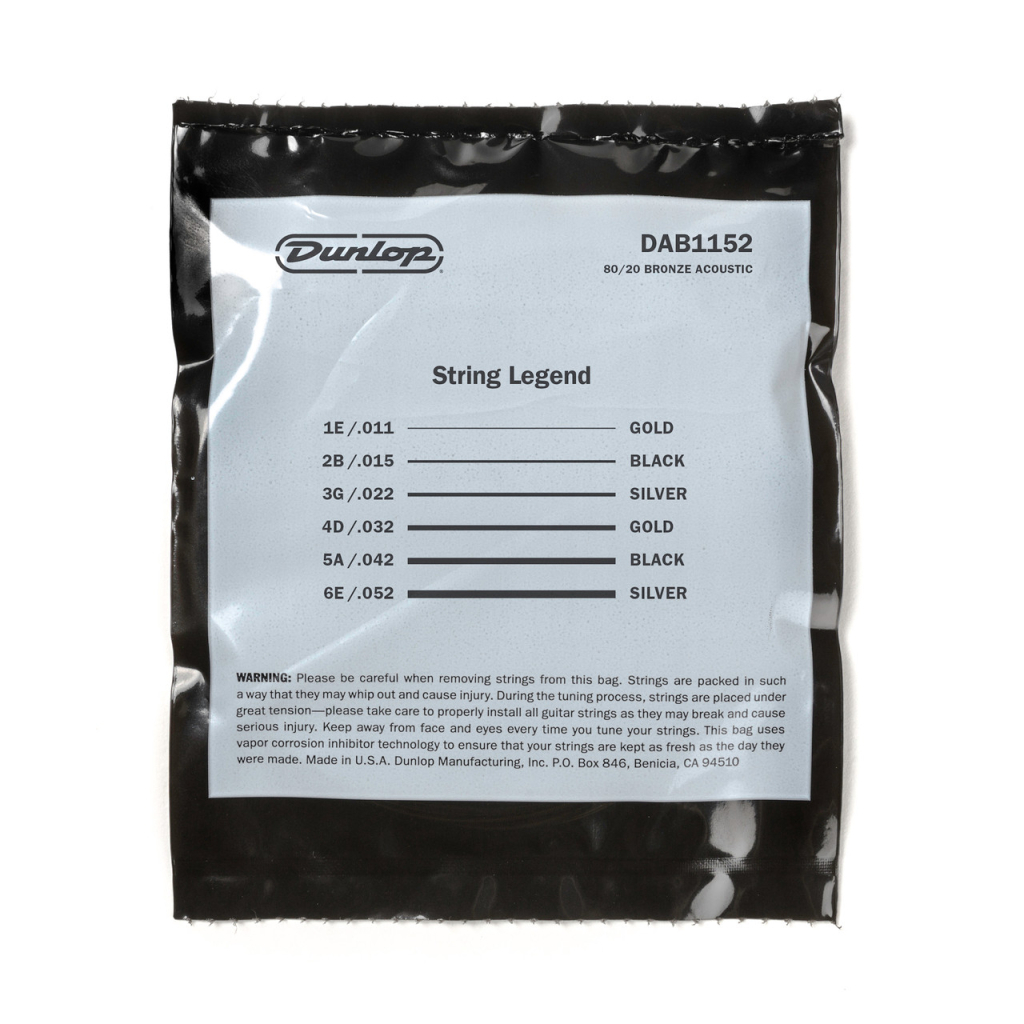 Струни для гітари Jim Dunlop 80/20 Bronze Acoustic Guitar Strings (11-52) (DAB1152) - зображення 3