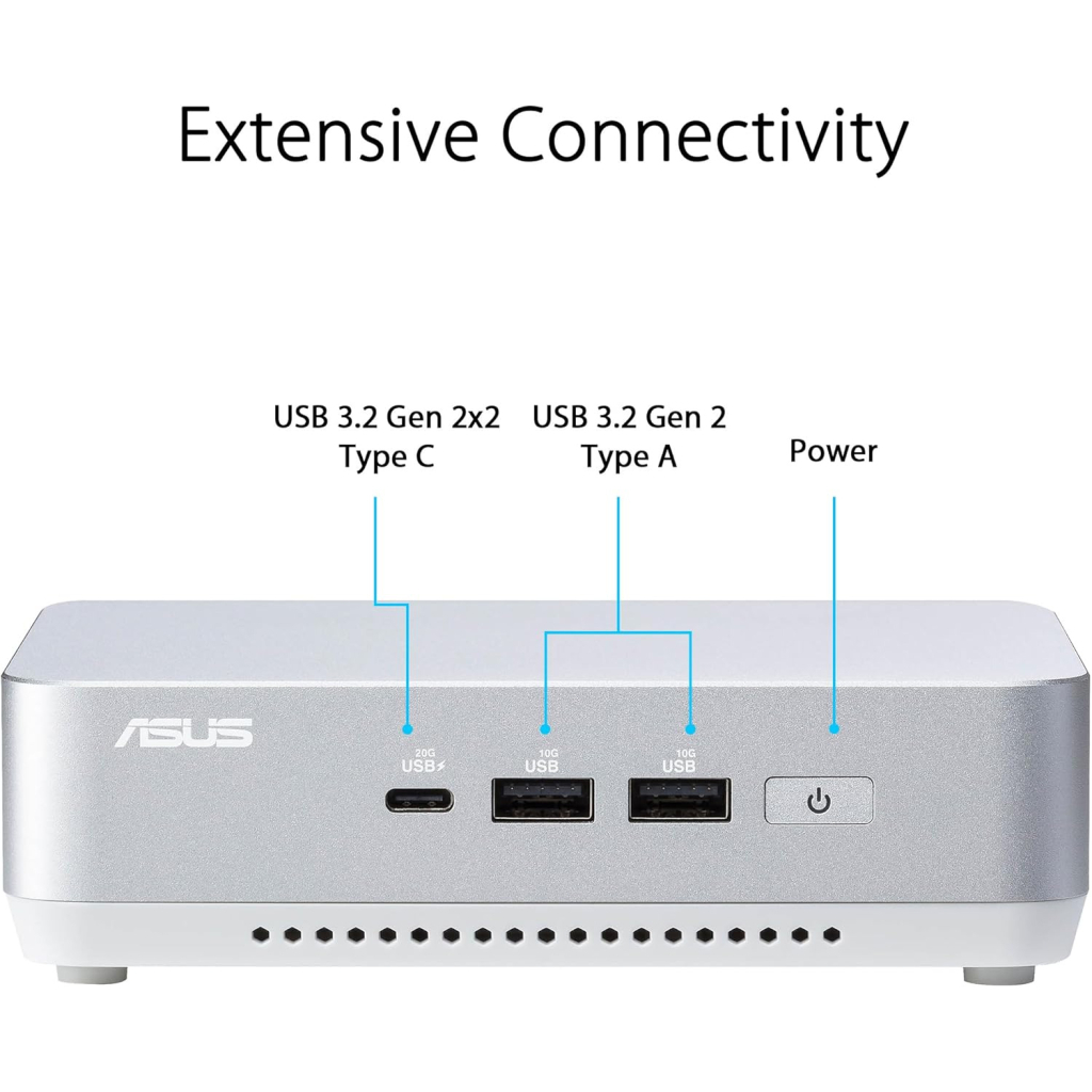 Комп'ютер ASUS NUC 14 Pro+ RNUC14RVSU900002I Kit(L6) / Ultra 9 185H, M.2 22x80 NVMe; 22x42 NVMe (90AR0051-M000J0) - зображення 8