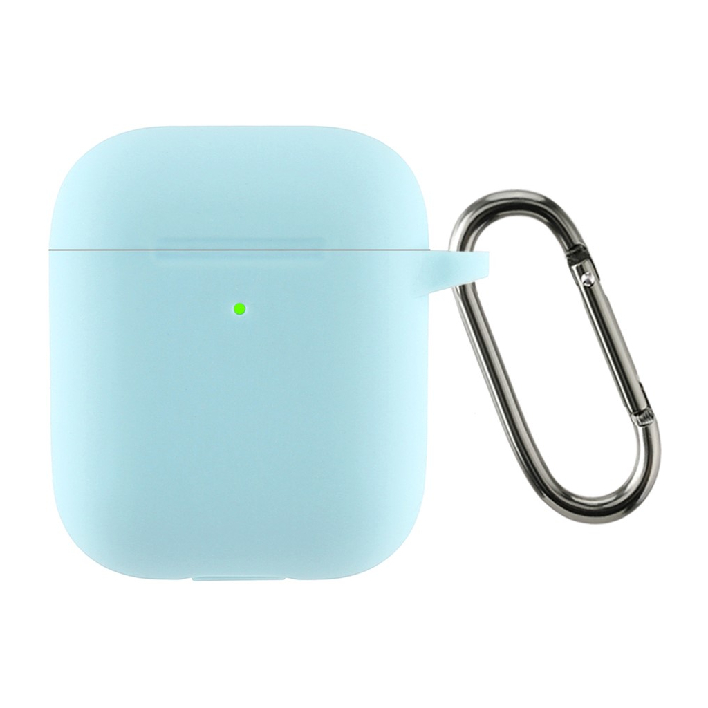 Чохол для навушників Armorstandart Ultrathin Silicone Case With Hook для Apple AirPods 2 Sky Blue (ARM59692) - зображення 1