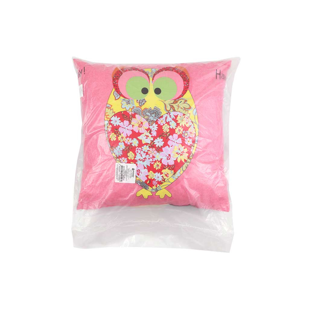 Подушка Руно декоративна "Owl Red" 50х50 см (306_Owl Red) - зображення 5
