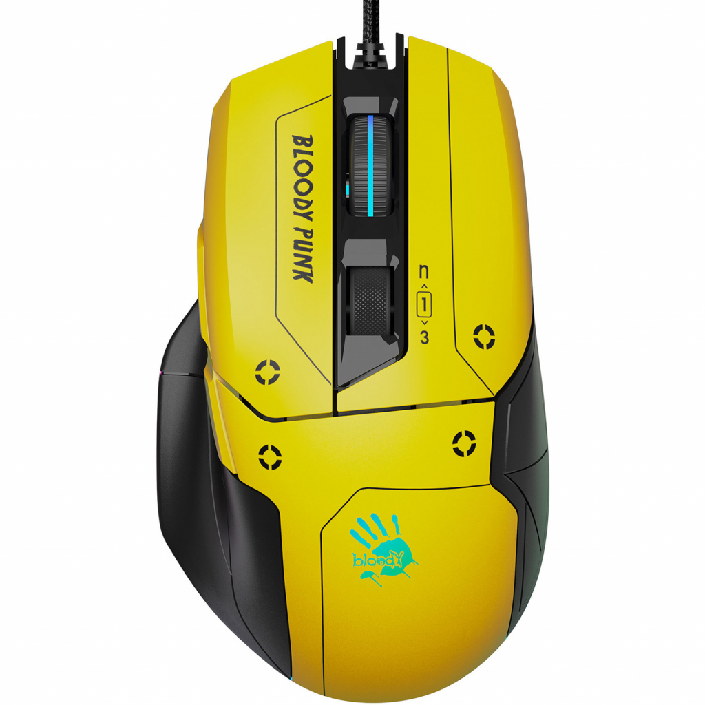 Мишка A4Tech Bloody W70 Max Punk Yellow (4711421963251) - зображення 3