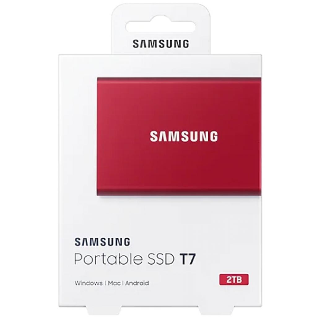 Накопичувач SSD USB 3.2 2TB T7 Samsung (MU-PC2T0R/WW) - изображение 7