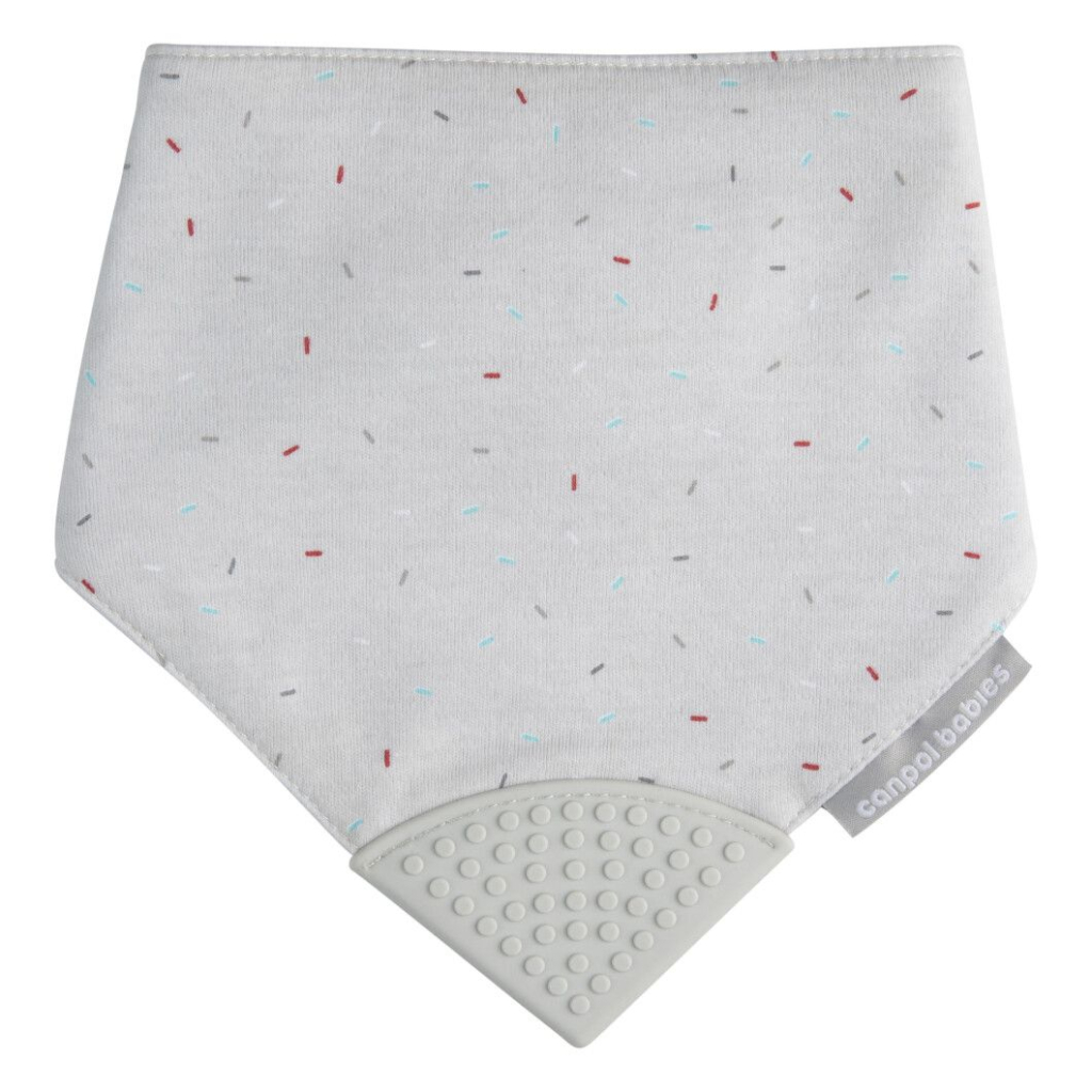 Слинявчик Canpol babies з прорізувачем - сірий (26/902_grey) - изображение 1