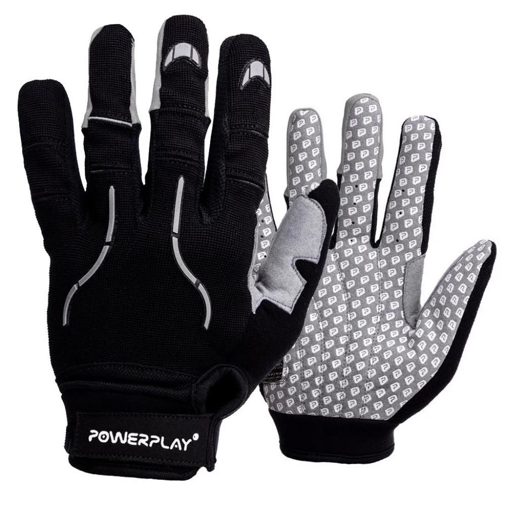 Велорукавиці PowerPlay 6662 Black L (PP_6662_L_Black) - зображення 1