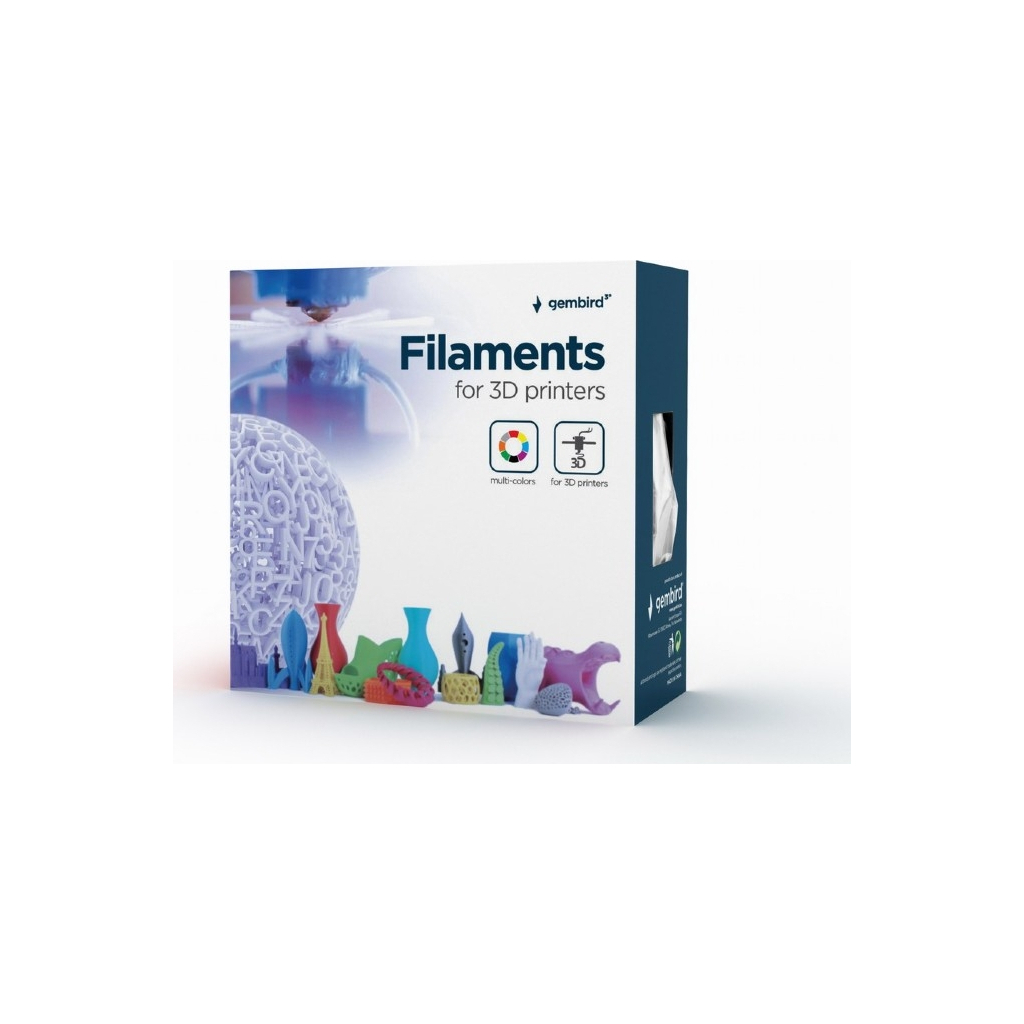 Пластик для 3D-принтера Gembird PLA High Speed 1.75 мм, 1kg black (3DP-PLA1.75HY-01-BK) - изображение 3