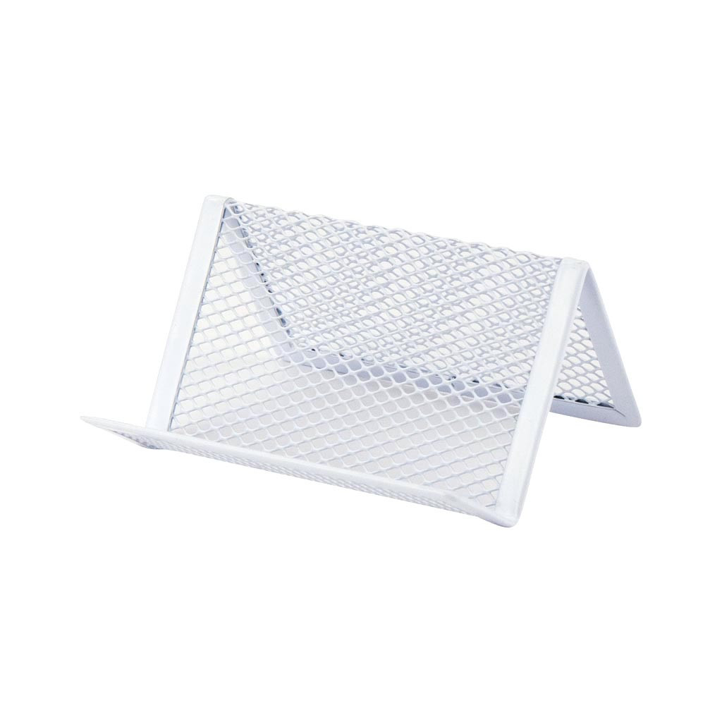 Підставка для візиток Axent металева 95x80x60 мм біла (2114-21-A) - зображення 1