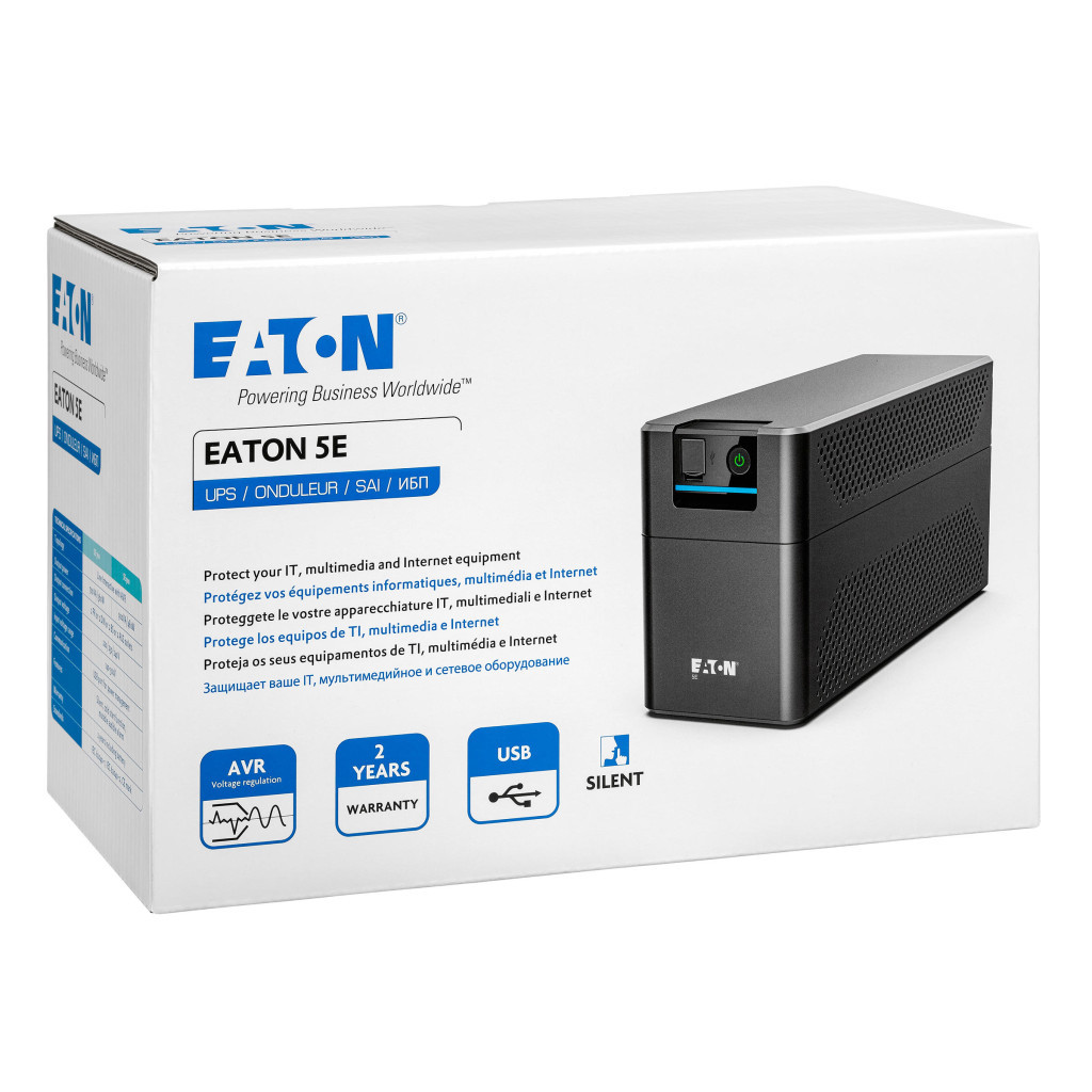 Пристрій безперебійного живлення Eaton 5E G2 900VA USB (5E900UD) - зображення 4