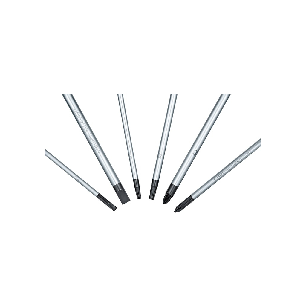 Набір викруток Bosch набір 6шт, SL 3.5, 6.5 мм, Т15х75мм, Т20х100мм, PH1x100мм, PZ2x125 мм (1.600.A02.CV3) - зображення 3