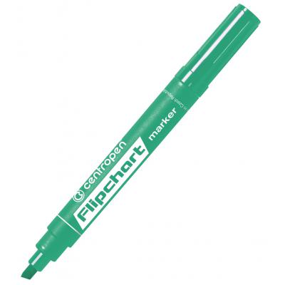 Маркер Centropen Flipchart 8560 1-4,6 мм, chisel tip, green (8560/04) - зображення 1