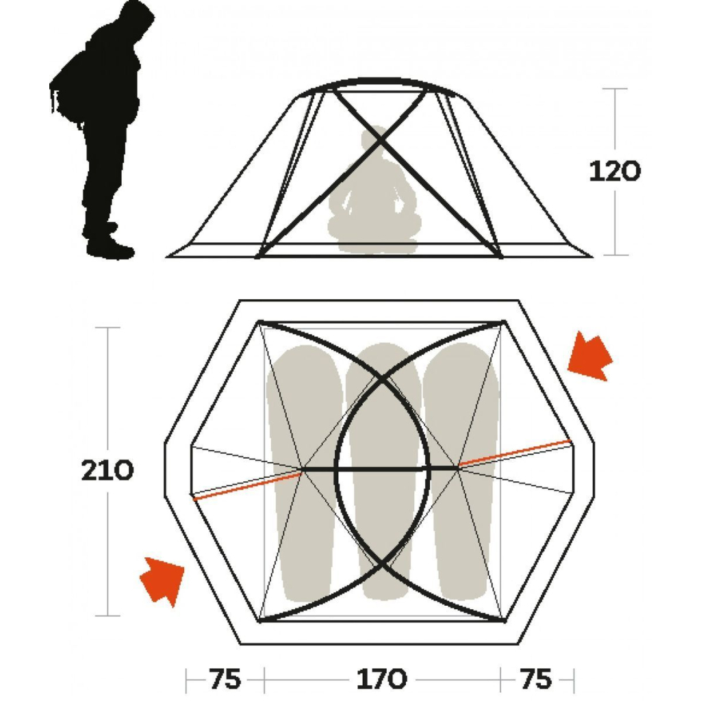 Намет Ferrino Svalbard 3.0 Orange (99056LAAFR) (926976) - зображення 2