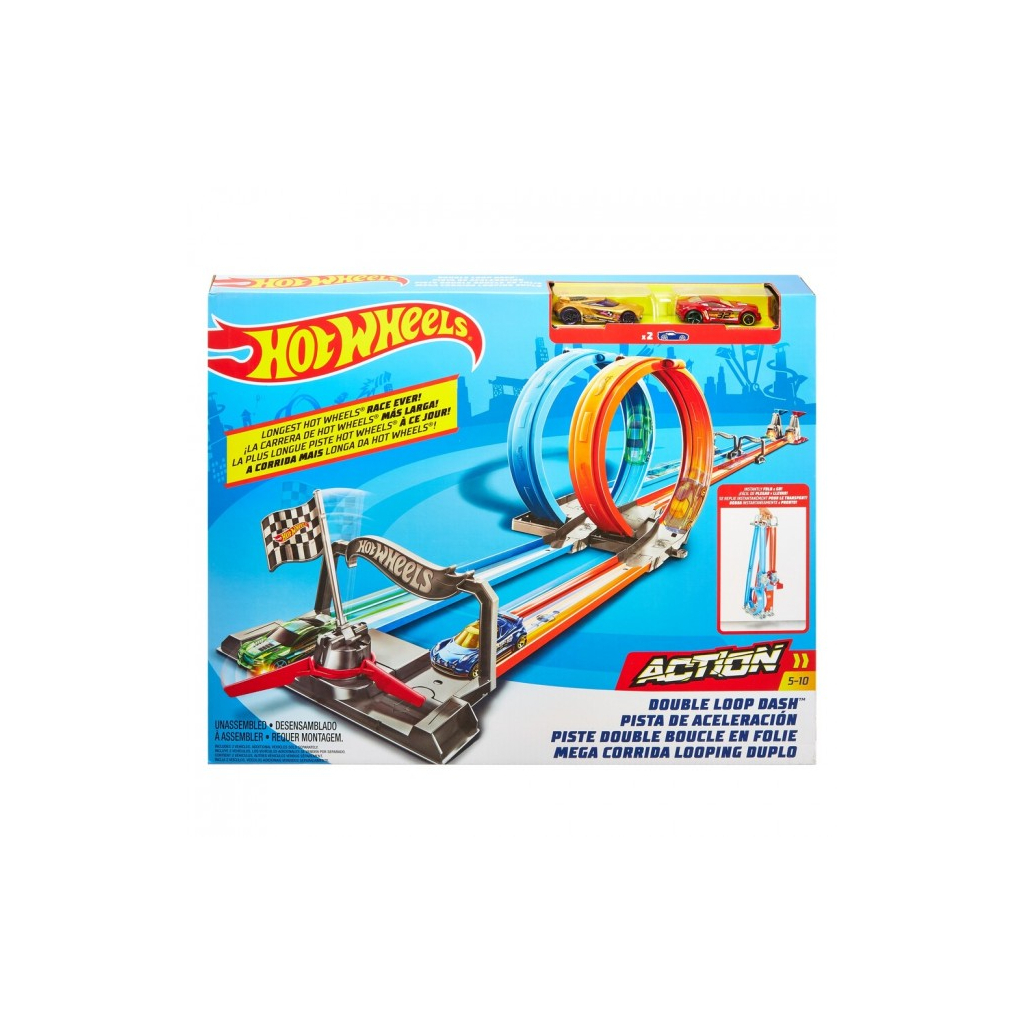 Автотрек Hot Wheels Портативний "Подвійна петля" (GFH85) - зображення 7