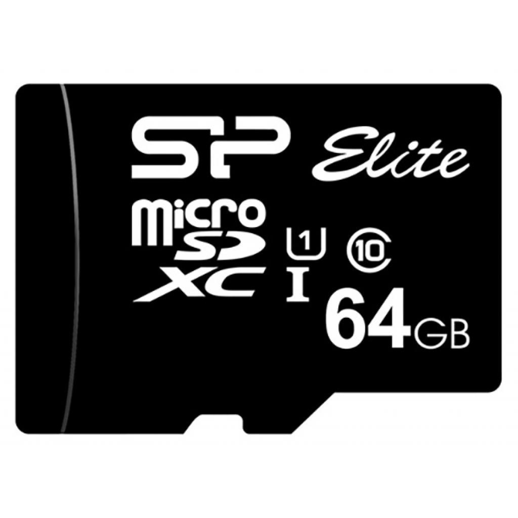 Карта пам'яті Silicon Power 64GB microSDXC class 10 UHS-I Elite (SP064GBSTXBU1V10) - зображення 1