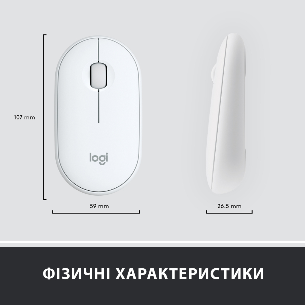 Комплект Logitech MK470 Slim Wireless UA Off-White (920-009205) - зображення 9