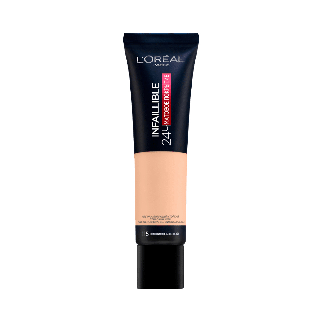 Тональний крем L'Oreal Paris Infaillible 24h Matte Cover 115 - Golden Beige 30 мл (3600523783793) - зображення 1