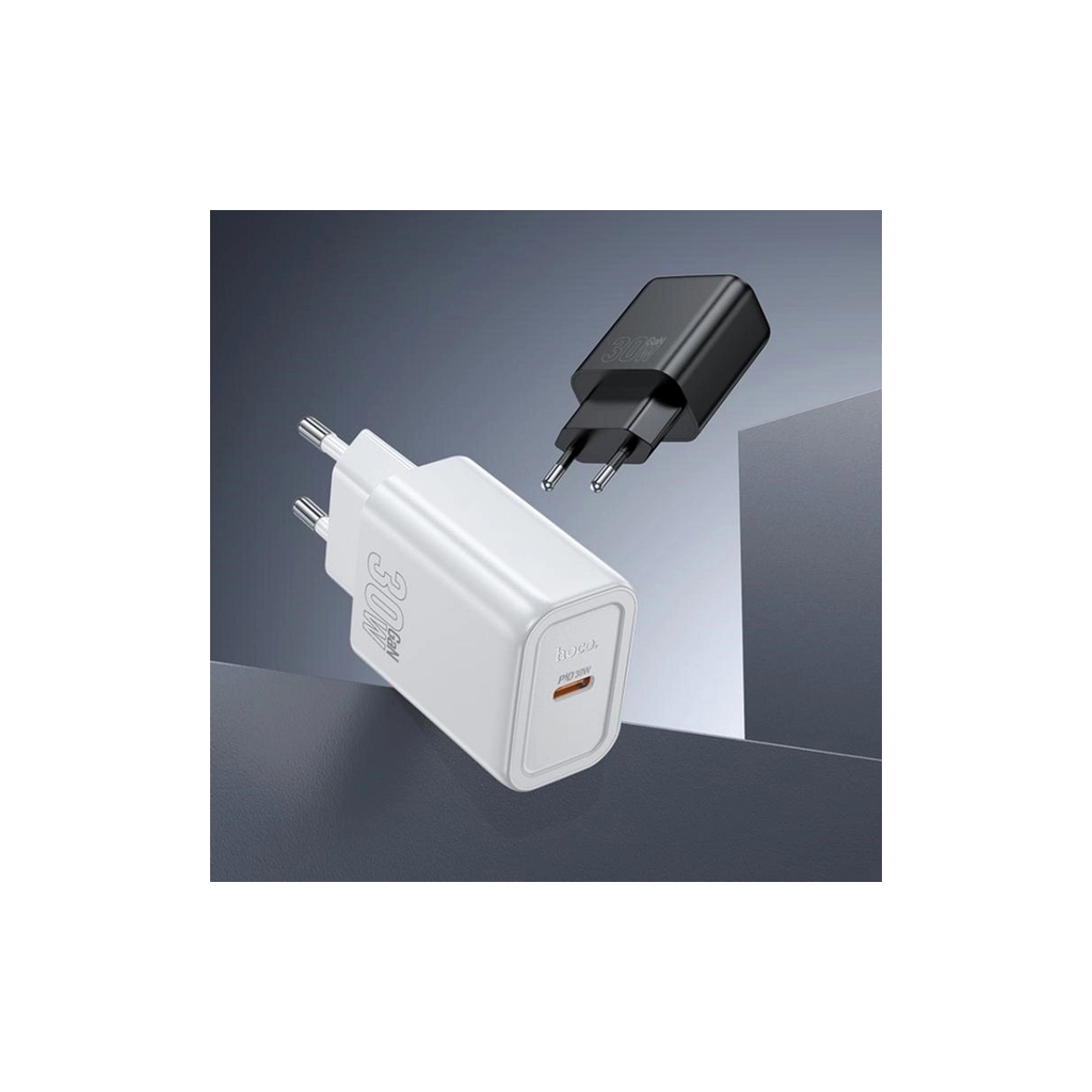 Зарядний пристрій HOCO N62 USB-C PD30W black (6942007644297) - зображення 4