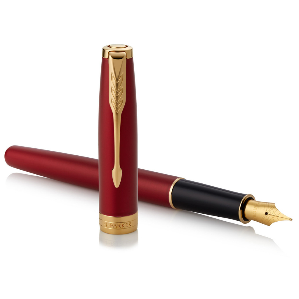 Ручка пір'яна Parker SONNET 17 Intense Red GT FP F (86 215) - зображення 3