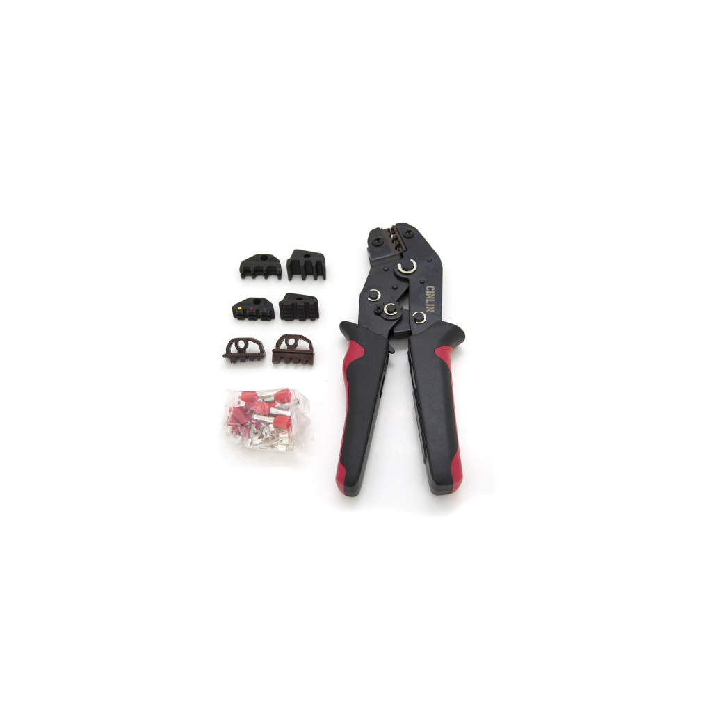 Затиск для клем CINLINELE Black-red + насадки 06 -0.5-6mm2, 02С -0.5-2.5mm2, 16WF -6-16mm2 (Cinlin-06-02C-16WF) - изображение 1