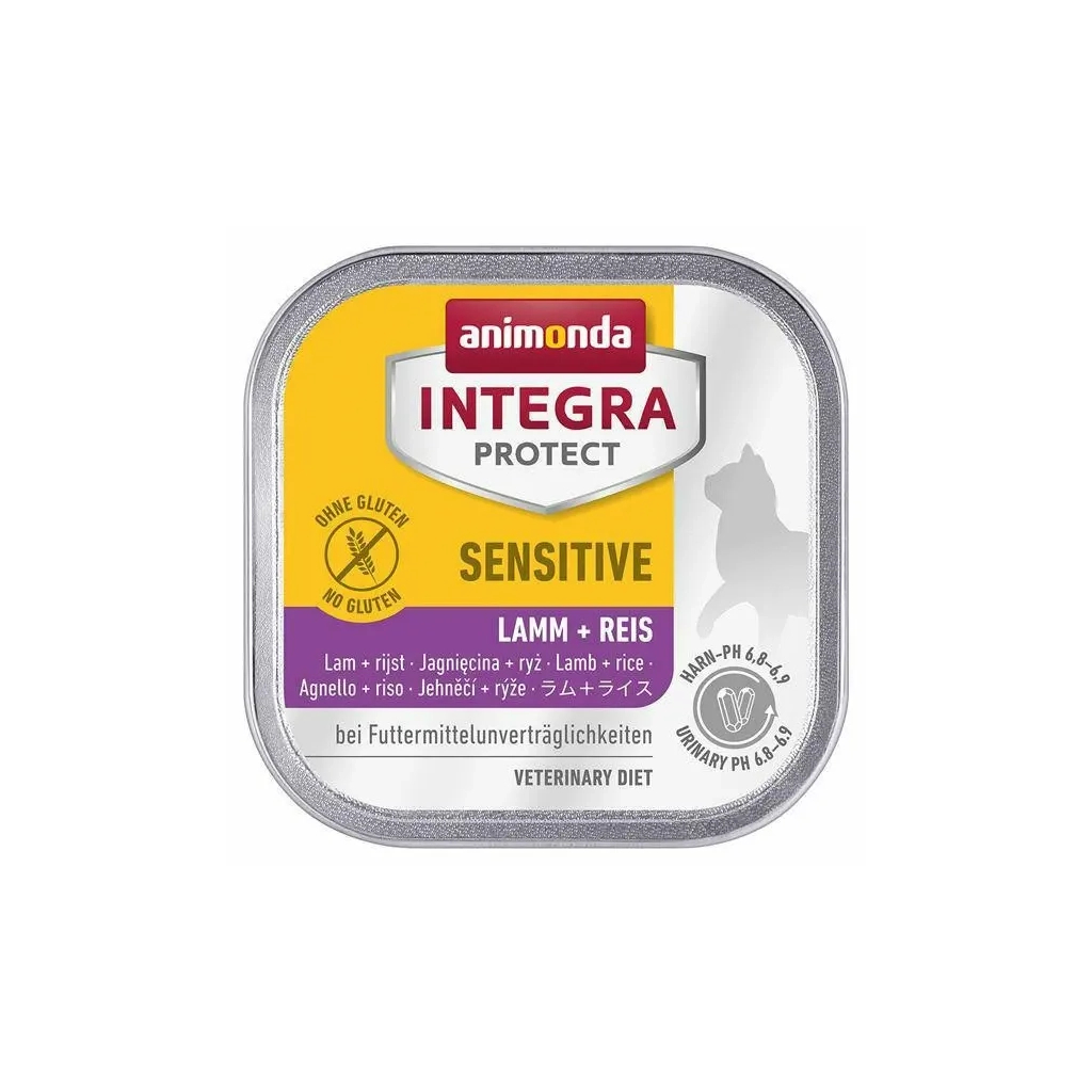 Вологий корм для кішок Animonda Integra Protect Sensitive Lamb + Rice з харчовою непереносимістю (4017721868518) - зображення 1