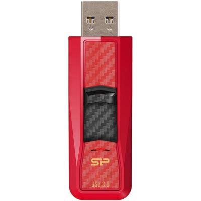 USB флеш накопичувач Silicon Power 64Gb Blaze B50 Red USB 3.0 (SP064GBUF3B50V1R) - зображення 2