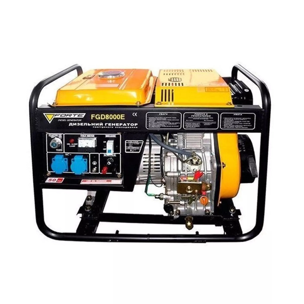 Генератор Forte дизельний FGD8000E 6kW (63491) - зображення 1