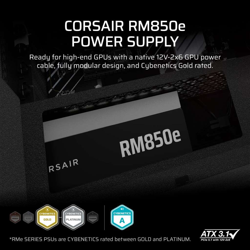 Блок живлення Corsair 850W RM850e (CP-9020296-EU) - зображення 7