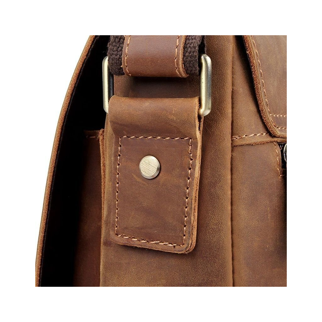 Сумка Vintage Шкіряна чоловіча Коричнева (20206) - зображення 10