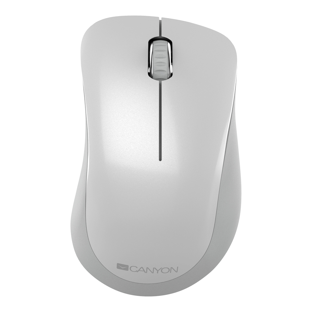 Мишка Canyon MW-11 Wireless Pixart White Grey (CNE-CMSW11PW) - зображення 1