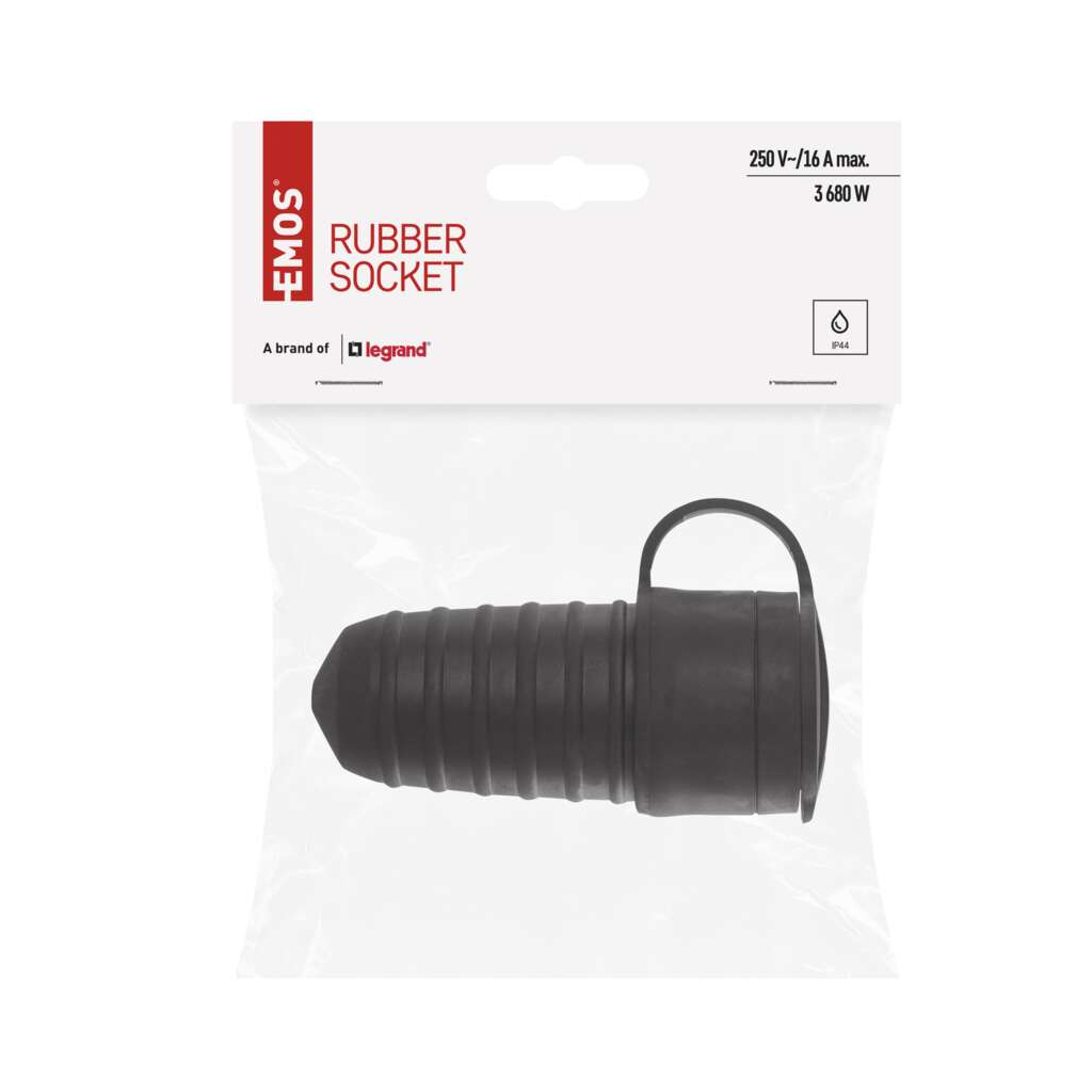 Колодка для подовжувача EMOS IP44 чорна шуко (P0049) - зображення 4