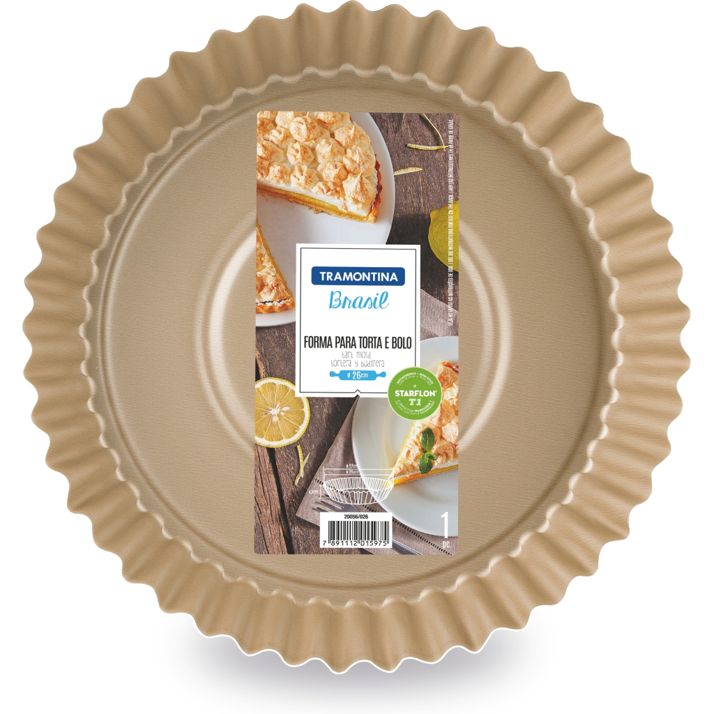 Форма для випікання Tramontina Brasil кругла 26 см хвилясті бортики (20056/726) - изображение 4